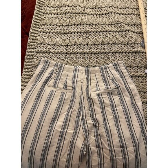 Lauren Ralph Lauren Striped‎ Linen & Viscose Blend Pants Women's Size 6 - Picture 12 of 13